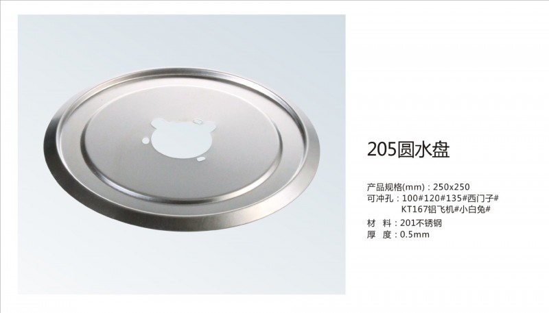 廠傢供應 廚房配件 燃氣灶配件水盤 嵌入式煤氣灶水盤 205圓水盤工廠,批發,進口,代購