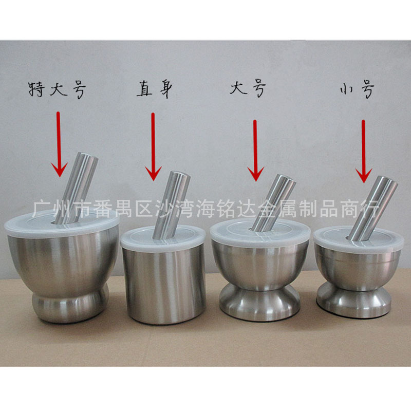 不銹鋼搗蒜器研磨器蒜泥器搗藥罐搗藥盅傢居廚房小工具工廠,批發,進口,代購