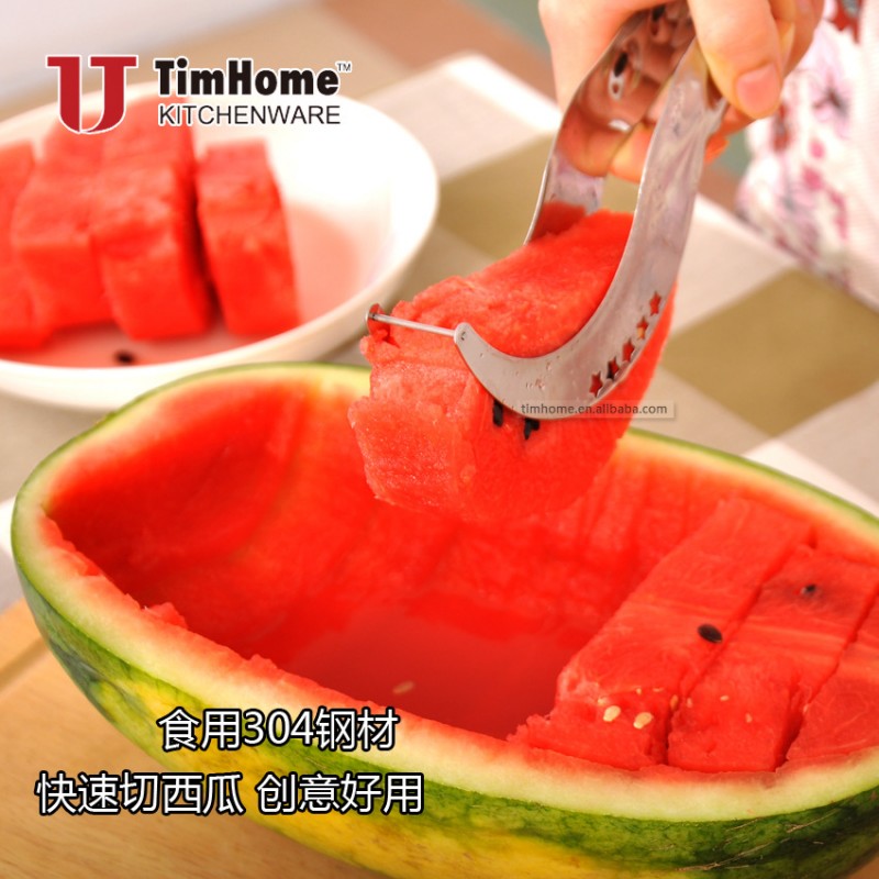 工廠直銷 切西瓜神器 水果分割器 304不銹鋼切片器 西瓜切片器工廠,批發,進口,代購