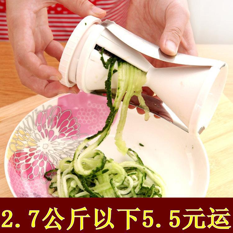 廚房多功能切絲器螺旋漏鬥削絲器旋轉沙漏切絲器 切菜刨絲器工廠,批發,進口,代購