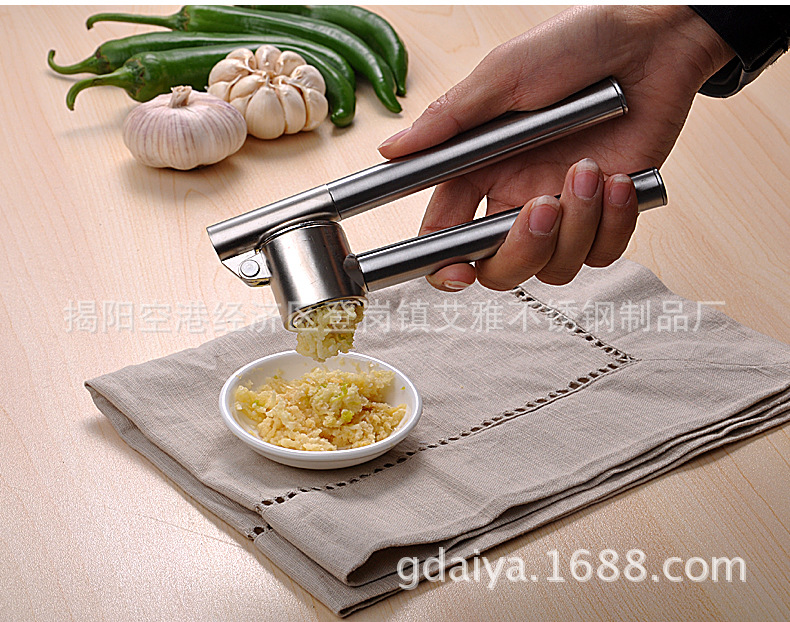 加厚277g擠蒜剝蒜器夾蒜器蒜蓉器搗蒜器 創意蒜泥器 不銹鋼壓蒜器工廠,批發,進口,代購