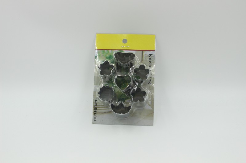 不銹鋼7件套蔬菜水果切花型愛心DIY水果便當模具工廠,批發,進口,代購