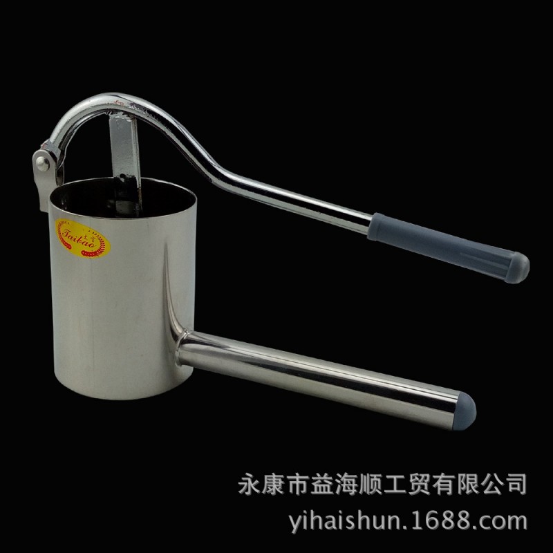傢用小型 疙瘩麵 手壓式不銹鋼擠麵器 麵條機 手動壓麵器 跑江湖工廠,批發,進口,代購