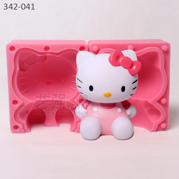 diy蛋糕公仔 中號3D Kitty貓 矽膠蛋糕翻糖模具 慕斯蛋糕烘焙模具批發・進口・工廠・代買・代購