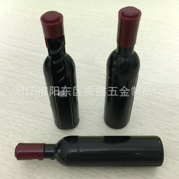 創意多功能酒瓶型開瓶器 塑料折疊紅酒開瓶器 婚慶活動贈品加LOGO工廠,批發,進口,代購