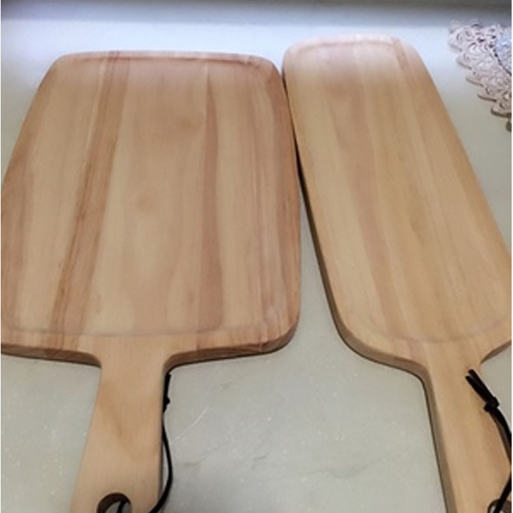 長方形手把式實木切菜板 上清漆無味定製竹製切菜板披薩板批發・進口・工廠・代買・代購