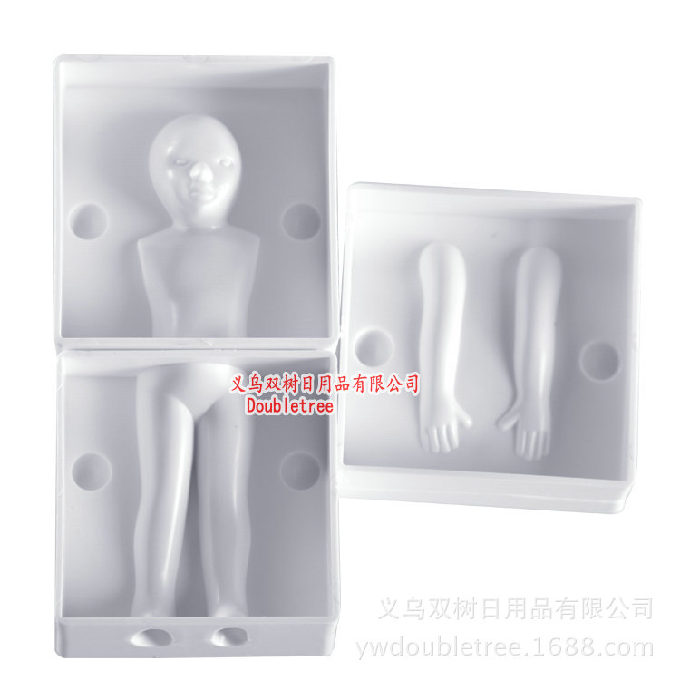 DIY翻糖蛋糕模具 6pcs小男孩人物身體造型成型模具工具 現貨 精裝工廠,批發,進口,代購
