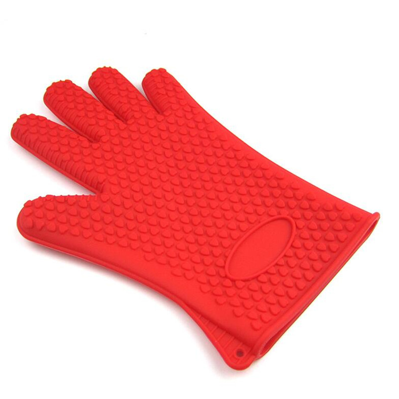 加厚矽膠手套微波爐手套烘焙工具五指手套silicone glove158g工廠,批發,進口,代購