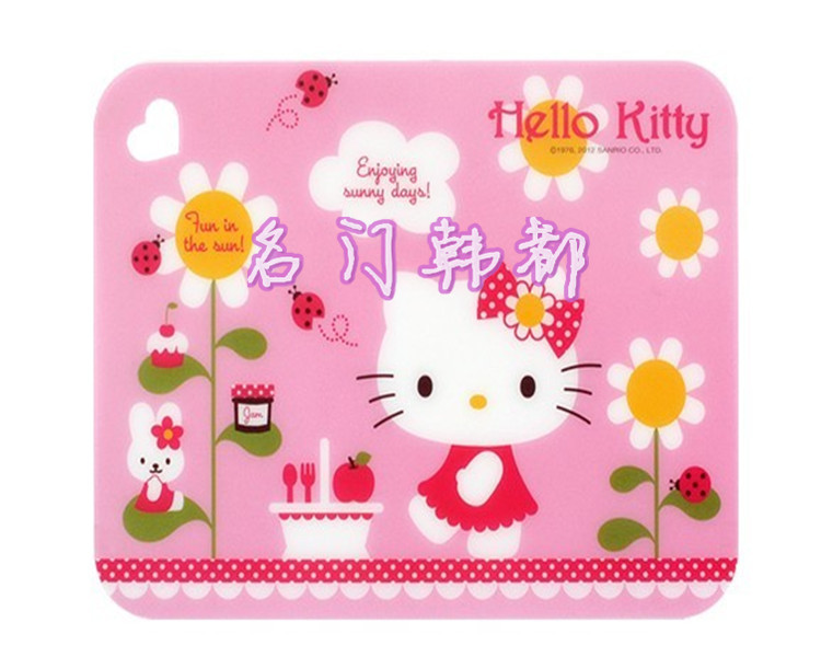 韓國正品 hello kitty凱蒂貓 可懸掛軟菜板砧板薄案板粉色大小2片批發・進口・工廠・代買・代購