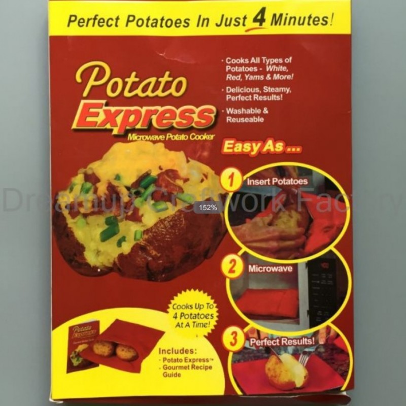 廠傢直銷 TV品 potato express 微波爐土豆包 馬鈴薯袋 烤土豆袋工廠,批發,進口,代購