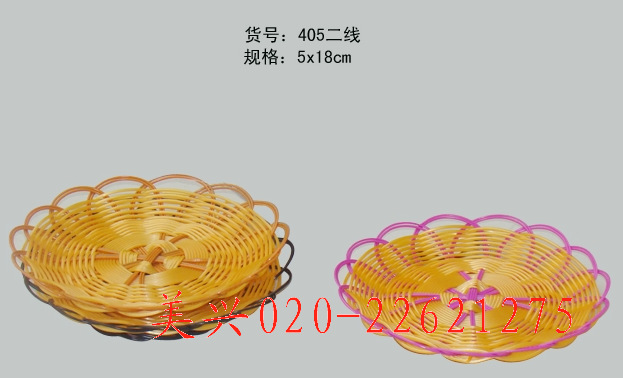 廚具.工藝品.酒店用品.仿藤.塑料仿藤.水果籃 18*5工廠,批發,進口,代購