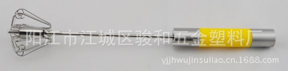 按壓式打蛋器 奶油攪拌器 忌廉攪拌器 不銹鋼打蛋器 木柄矽膠打蛋工廠,批發,進口,代購