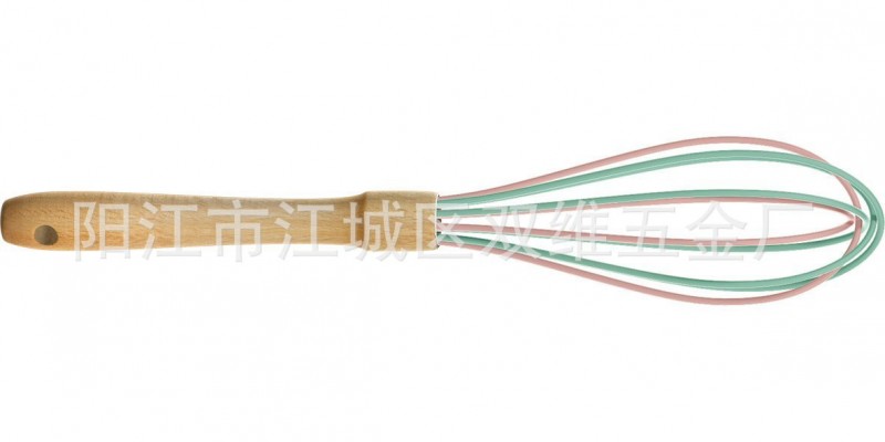 江城矽膠打蛋器廠傢 矽膠手動打蛋器 木柄矽膠打蛋器 出口正品工廠,批發,進口,代購
