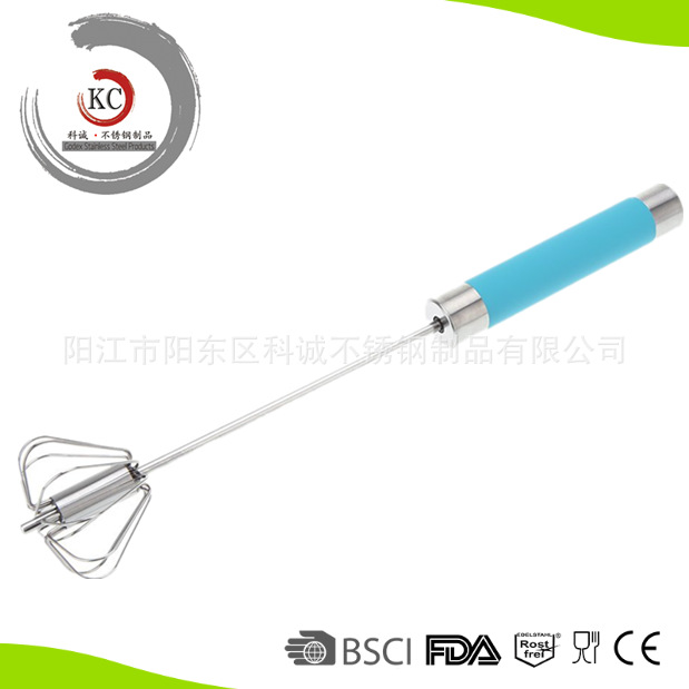 不銹鋼旋轉打蛋器/攪拌器/攪蛋器/egg whisk egg beater工廠,批發,進口,代購