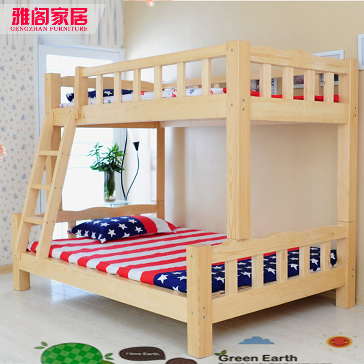 廠傢直批實木兒童床帶護欄上下床 高低床 子母床 雙層床 成人定製工廠,批發,進口,代購