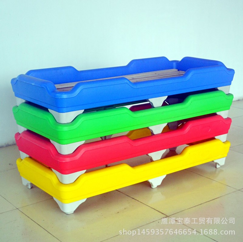 廠傢直銷 床 六角床 可疊加 塑料床 兒童幼兒園床兒童小床批發・進口・工廠・代買・代購
