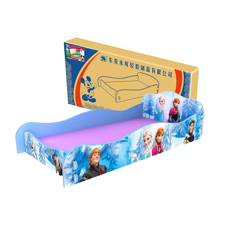 迪士尼eva兒童床冰雪奇緣Frozen1.5米床帶護攔女孩公主床寶寶小床工廠,批發,進口,代購