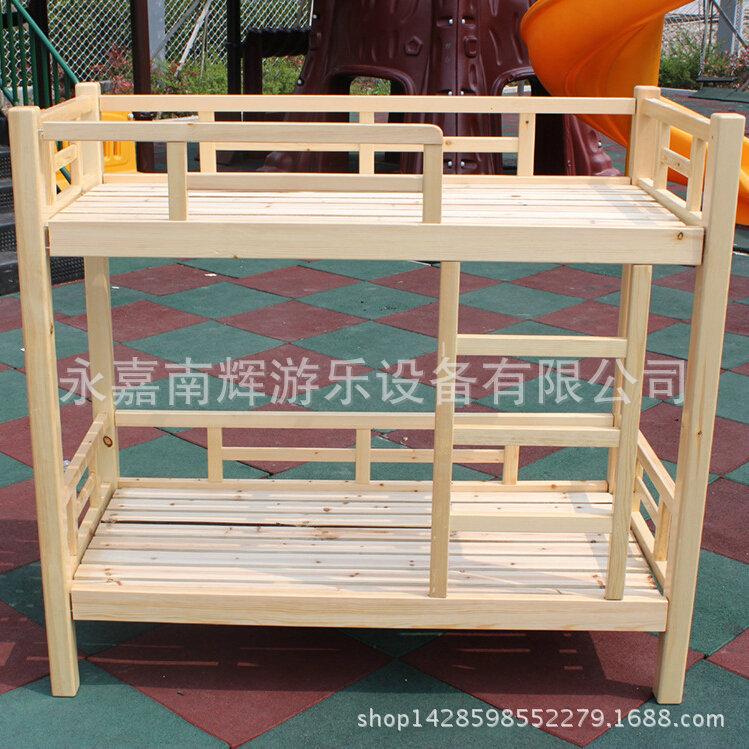 幼兒園實木雙層床 兒童幼兒床上下雙人床實木多人床 幼兒床工廠,批發,進口,代購