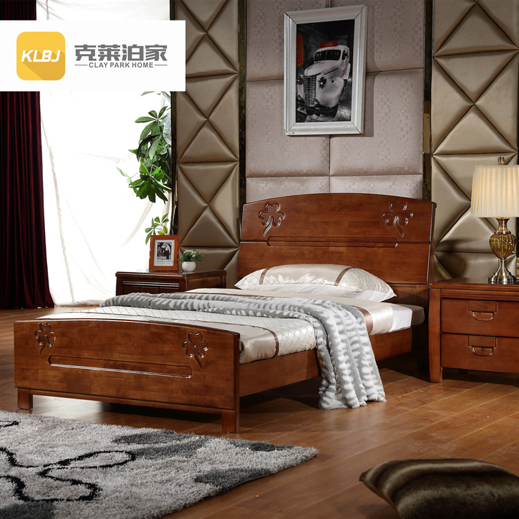 廠傢直銷兒童床 1.2米實木床 特價包郵橡木床 簡約現代傢具批發・進口・工廠・代買・代購