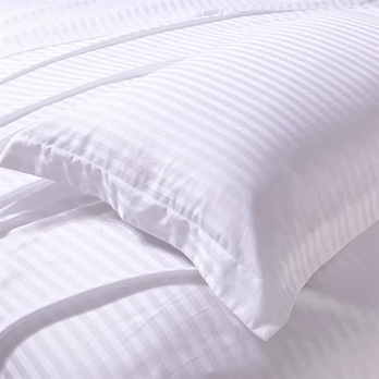 高級酒店賓館枕頭套,白色緞條枕套批發・進口・工廠・代買・代購