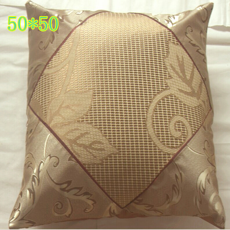 2014夏季新款冰絲靠墊套 枕套方角工藝  尺寸 50*50   批發工廠,批發,進口,代購