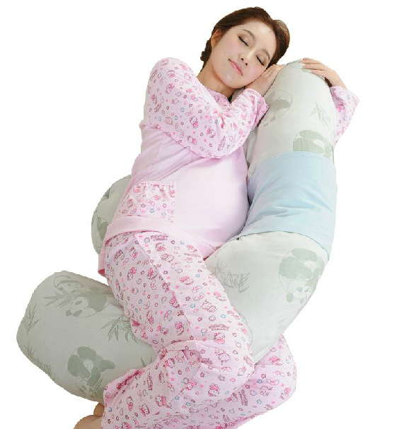 新款樂孕夏季ly807D竹纖維f型孕婦枕 護腰枕側臥枕抱枕 一件代發工廠,批發,進口,代購