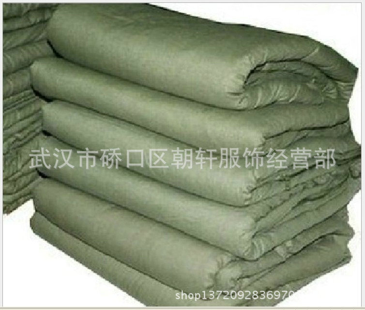 現貨批發 工程保溫棉褥棉被 公寓用棉被褥軍綠棉花褥子被工廠,批發,進口,代購
