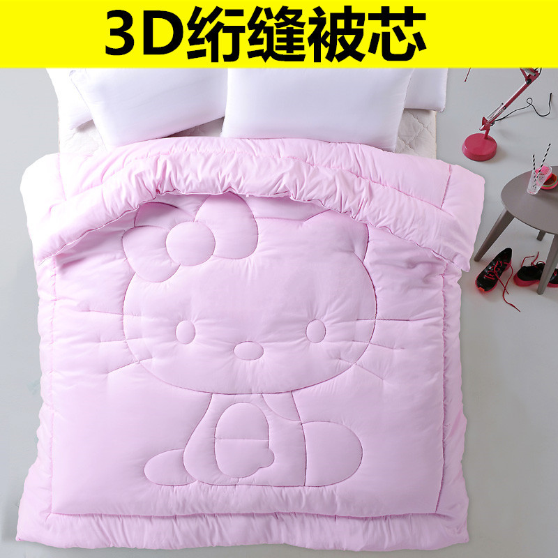 韓彩傢紡 3D絎縫冬被 磨毛麵料被子/被芯/床上用品/一件代發工廠,批發,進口,代購