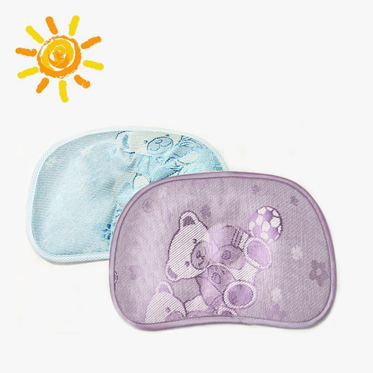新生嬰幼兒寶寶夏季冰絲涼席定型枕頭涼枕保健枕工廠,批發,進口,代購