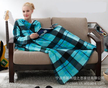 低價生產優質雙麵絨披肩毯/實用毯/帶袖毯工廠,批發,進口,代購