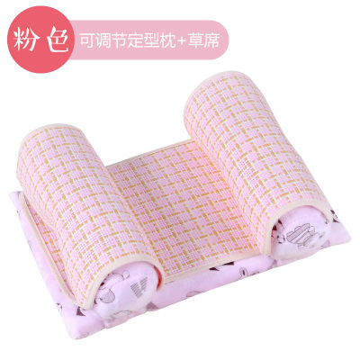 嬰兒枕頭可調節定型枕 四季可用嬰兒防偏頭枕頭帶涼席批發・進口・工廠・代買・代購