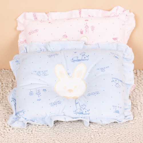 兒童純棉定型枕 初生兒卡通小兔寶寶枕頭定型防偏頭枕頭一件代發批發・進口・工廠・代買・代購