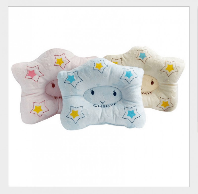 三色 嬰兒定型枕 新生兒寶寶枕頭 糾正偏頭 星型枕頭 新生兒用品批發・進口・工廠・代買・代購