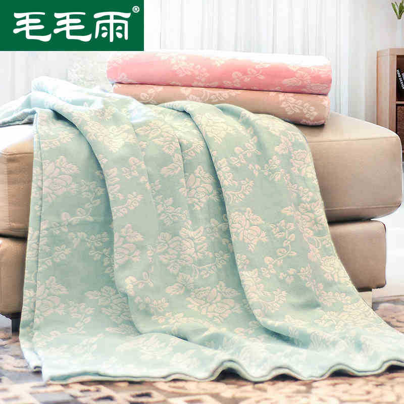 毛毛雨 廠傢批發 純棉紗佈毛巾被 單人毛巾毯 夏季蓋毯 空調毯工廠,批發,進口,代購