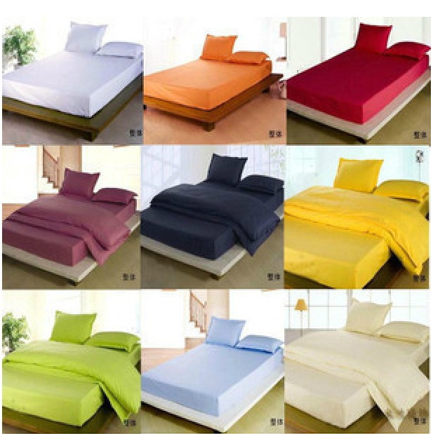 特價純棉席夢思保護套子 全棉緞條床笠 純色素色保潔套 多色可選工廠,批發,進口,代購