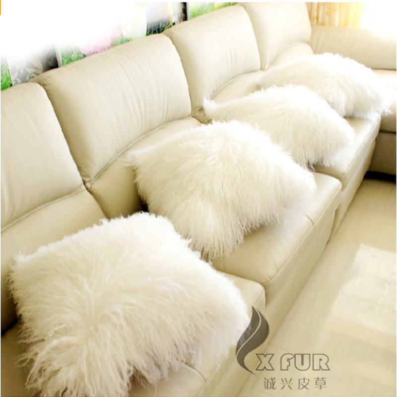 CX-D-04N 冬季時尚 100%灘羊毛枕套工廠,批發,進口,代購