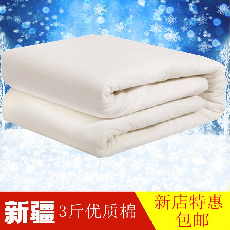 3斤棉絮新疆棉花優質一級長絨棉純棉有網棉被子批發包郵工廠,批發,進口,代購