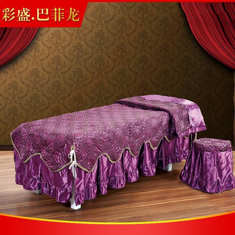 歐式按摩床罩床套 紫色時尚床罩床單 新款防水美體床罩 可訂做工廠,批發,進口,代購