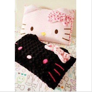 玫瑰絨粉色豹紋立體蝴蝶結枕頭套枕套工廠,批發,進口,代購