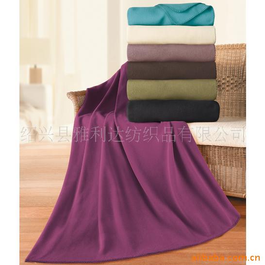 供應素色雙麵絨搖粒毛毯 全滌純色秋冬季毯子衣 也可印刷圖案不限工廠,批發,進口,代購
