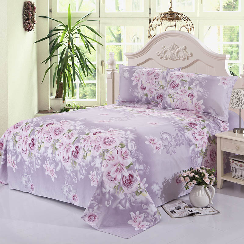 一件代發 單件床單 不褪色不縮水 單雙人純色波點床單 愛花紫工廠,批發,進口,代購