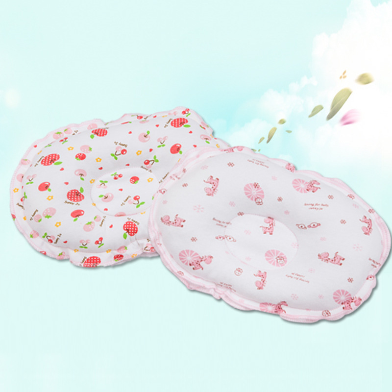 童星 純棉新生兒定型枕 嬰兒枕頭防偏頭男女寶寶有機棉小枕頭用品批發・進口・工廠・代買・代購