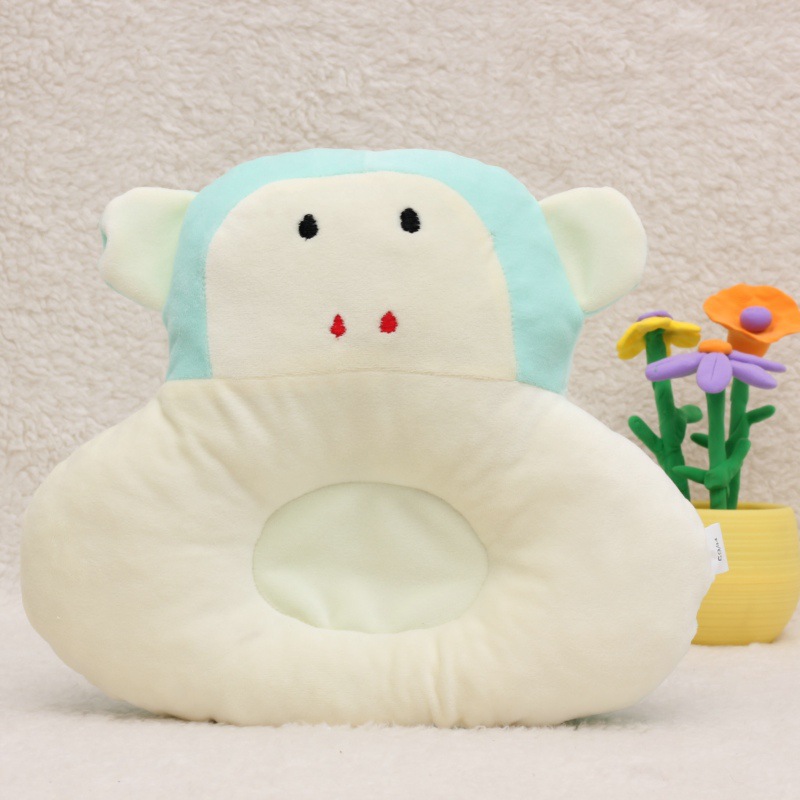 廠傢直銷小猴子嬰兒定型枕新生兒水晶絨枕頭寶寶防偏頭定型枕用品批發・進口・工廠・代買・代購