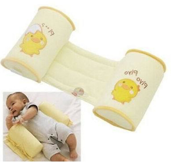 嬰兒防側翻枕 純棉寶寶睡姿定型枕 黃色糾正扁頭專用枕工廠,批發,進口,代購