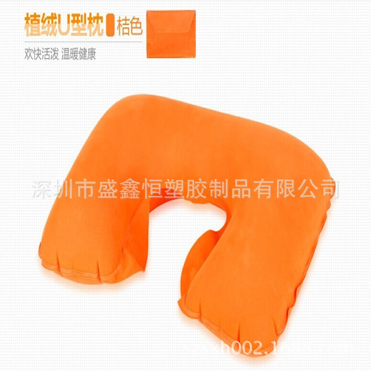 深圳廠傢承接訂做各種旅行充氣 PVC充氣植絨枕工廠,批發,進口,代購