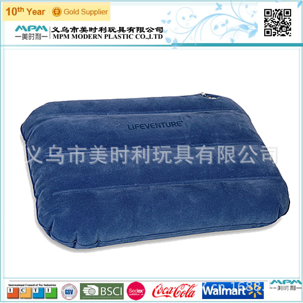 廠傢直銷品質保證充氣植絨方形航空枕頭充氣枕頭pvc枕頭批發・進口・工廠・代買・代購