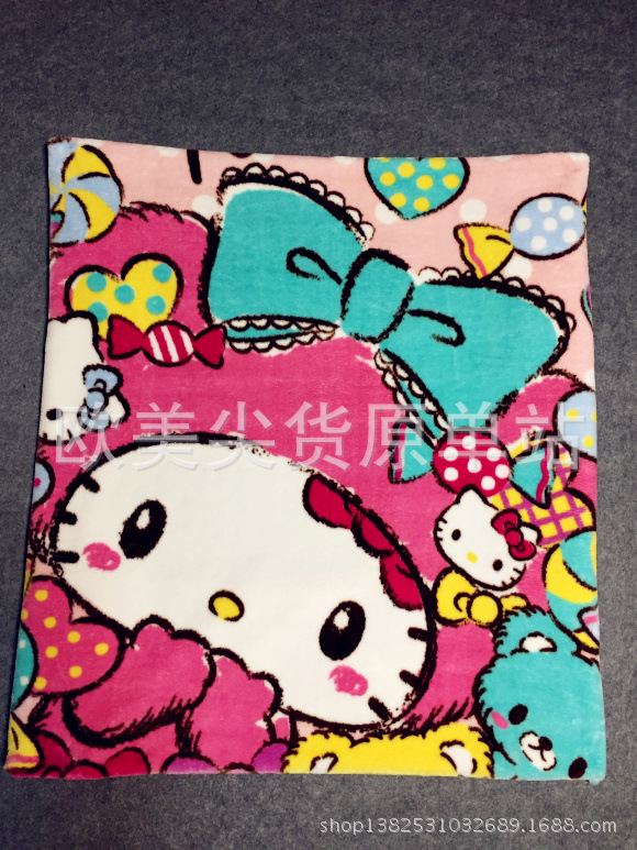 hello kitty鎮店之寶出口日本可愛雙人凱蒂貓卡通拉舍爾毛毯睡毯批發・進口・工廠・代買・代購