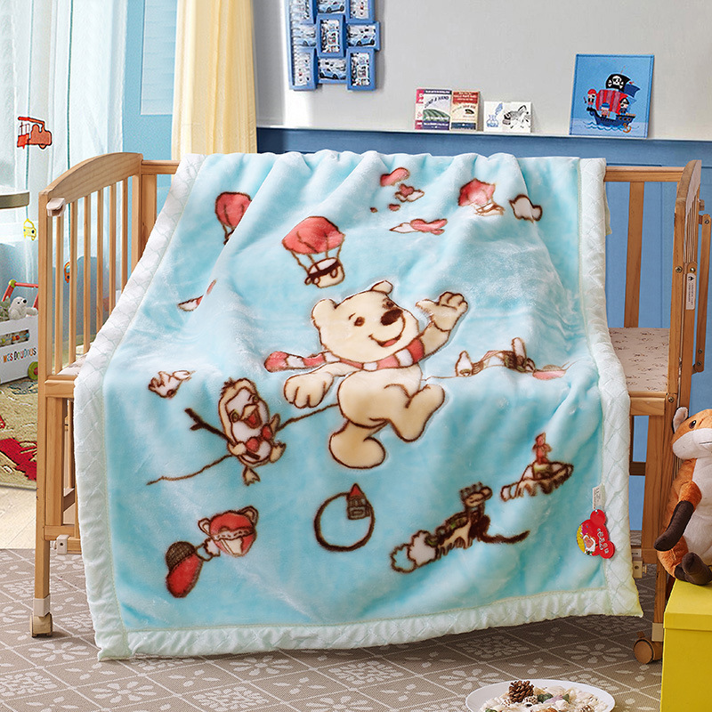 廠傢直銷 雙層加厚兒童毯子 拉舍爾毛毯 寶寶嬰兒蓋毯抱毯批發・進口・工廠・代買・代購
