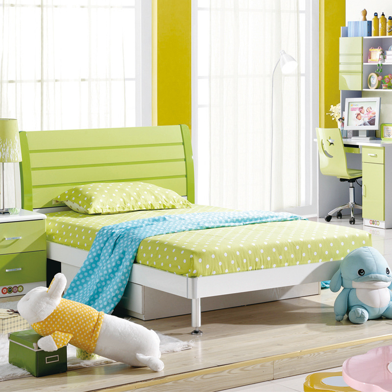 現代簡約兒童床5-15歲臥室套房單人板式床兒童床特價批發批發・進口・工廠・代買・代購
