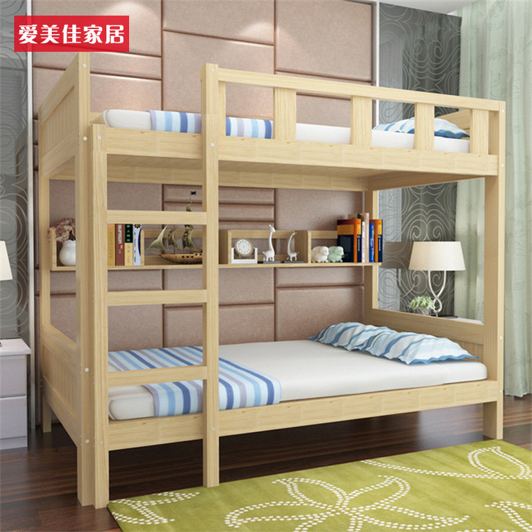 廠傢直銷實木床 子母床 兒童床上下鋪 定做高低雙層床成人實木批發・進口・工廠・代買・代購